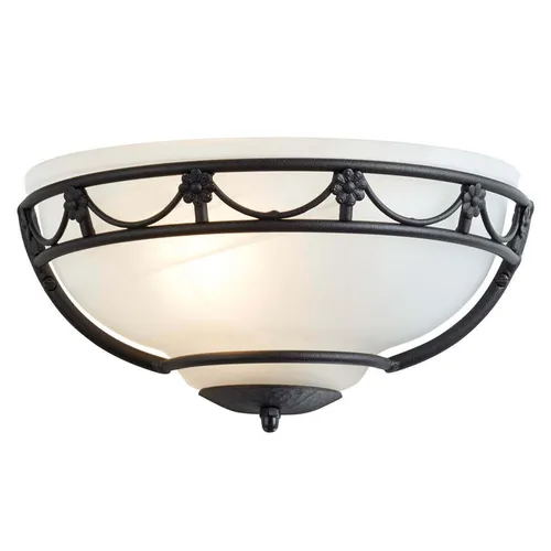 Elstead Carisbrooke Wandleuchte E27 Schwarz, Made in UK - Lampen, elegante Wandleuchte aus hochwertigem Material, ideal für stilvolle Beleuchtung in Ihrem Zuhause.
