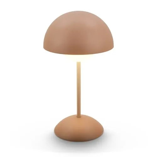 BRILONER LED Tischlampe kabellos IP44 - Elegante Touchlampe für den Außenbereich - Tischbeleuchtung für den Außenbereich mit IP44-Schutz, dimmbar und bis zu 24 Stunden Leuchtdauer – ideal für stimmungsvolle Abende auf Terrasse oder Balkon.