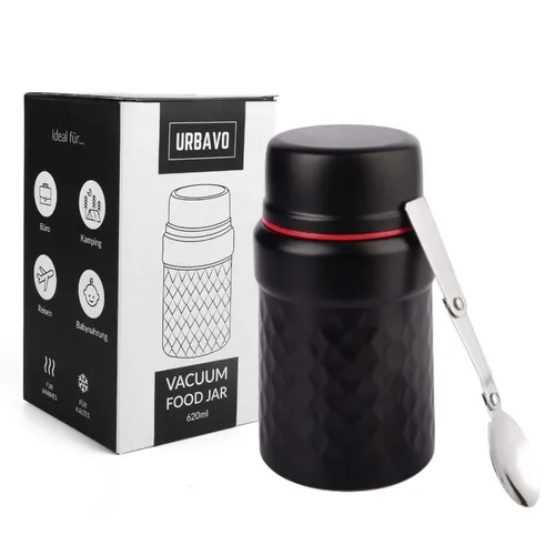Urbavo Thermobehälter Essensbehälter 620ml, Warmhaltebox, Isolierbehälter