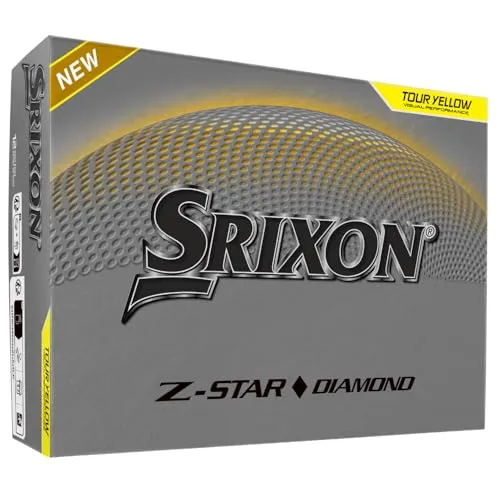 Srixon Z-Star Diamond Golfbälle, Diamond 3, Gelb