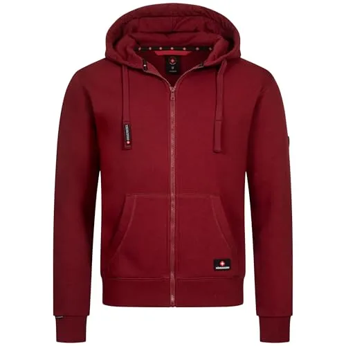 Höhenhorn Woodberg Herren Hoodie Pullover Rot Gr. XL - Kapuzenpullover für Herren, aus atmungsaktiver Baumwolle für optimalen Tragekomfort und vielseitig einsetzbar – ideal für Freizeit, Sport oder Alltag.