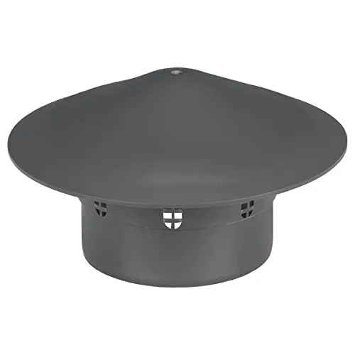 Entlüftungshaube Ø DN110 Dunsthut Dachentlüfter Lüftungspilz Abwasserrohr Grau