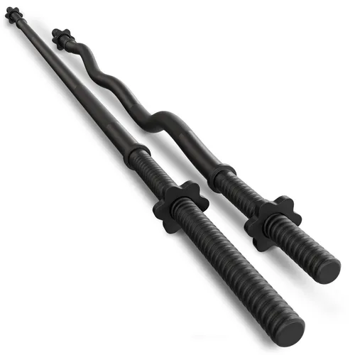 Hantelstangen-Set Langhantelstange 150cm & SZ-Stange 120cm 25mm TREX SPORT