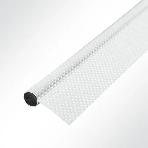 Lysel Kederband Keder Zeltkeder doppelfahnig weiß D 8,50mm