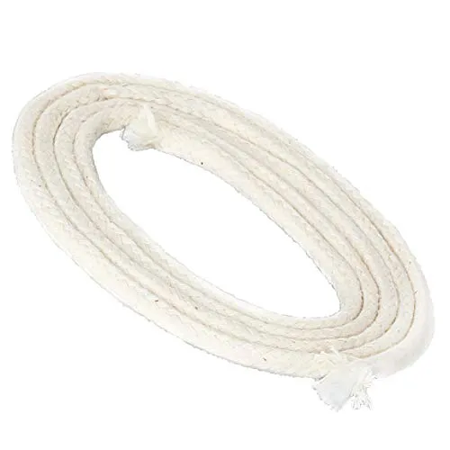 Nklaus 1m Glasfaserdocht rund Ø 7mm für Spiritusschmelzlampe Öllampe für gereinigtes Lampenöl Paraffinöl Dauerdocht Gartenfackel Petroleumlampe 1263