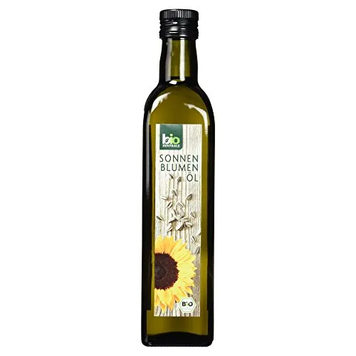 Biozentrale Speiseöl, Biozentrale Sonnenblumenöl aus Sonnenblumenkernen Flasche 500ml