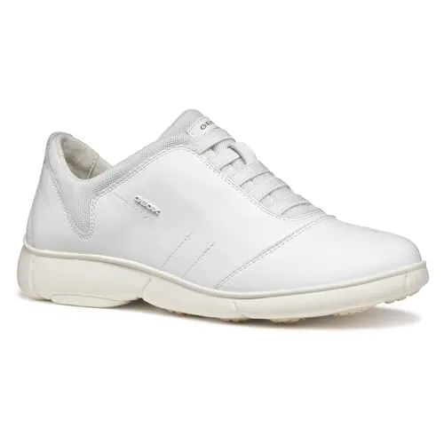 Geox D45VUC 08514 C1001 Slipper weiß 38 EU - Sportlicher Sneaker in Größe 38 aus hochwertigem Glattleder und Mesh, ideal für Komfort und Atmungsaktivität, perfekt für den Alltag.