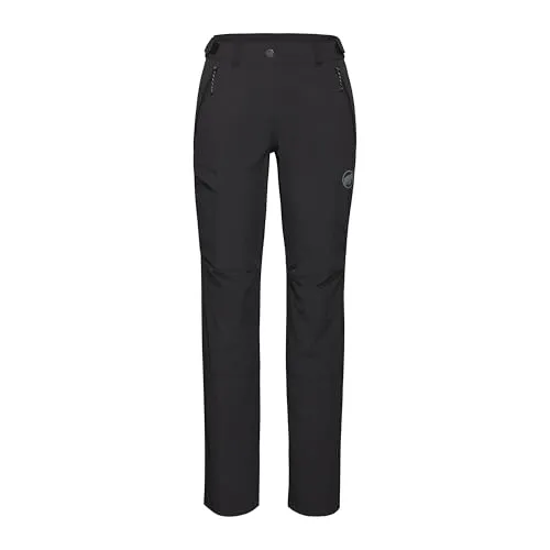 MAMMUT Damen Hose Runbold IV - Wanderhose aus 4-Wege-Stretchmaterial, ideal für alpine Abenteuer. Verstellbarer Bund und vier Reißverschlusstaschen bieten perfekten Sitz und Stauraum. Hergestellt aus recycelten Materialien für ein besseres Umweltbewusstsein.