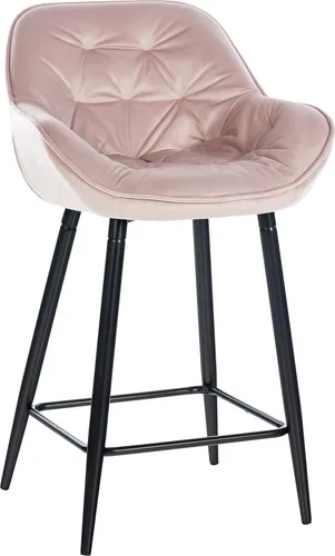 CLP Barhocker Gibson Samt in pink von CLP