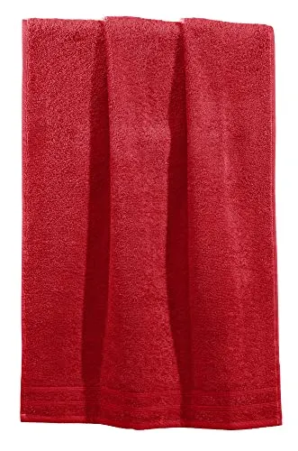 Erwin Müller Handtuch Heidelberg 100% Baumwolle rot Größe 50x80 cm - saugstark, gut trocknend, kompakt, leichte Qualität - ideal für Sport, Strand, Reisen (weitere Farben)