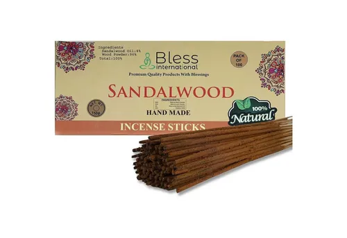 LuxusKollektion Räucherstäbchen-Halter Sandelholz 100 Sticks 150g