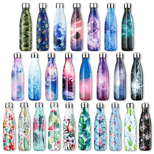 Lalafancy Edelstahl Trinkflasche Vakuum Wasserflasche - Trinkflasche für Sport und Outdoor-Aktivitäten, hält Getränke 24 Std. kalt und 12 Std. heiß, auslaufsicher und BPA-frei für unbedenklichen Genuss.