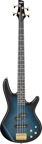IBANEZ GSR200PC-TMU Gio 4-Saiter E-Bass - Bassgitarre mit 4 Saiten, ideal für Einsteiger und Musiker, die einen kraftvollen Klang und vielseitige Spielmöglichkeiten suchen.