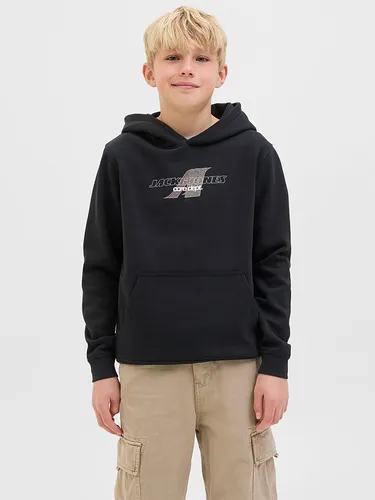 Jack & Jones Junior Kapuzenpullover Jungen - Kinder-Sweater aus weicher Baumwolle mit Kapuze, ideal für Schule und Freizeit, bietet hohen Tragekomfort und Bewegungsfreiheit.