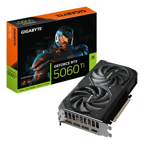 Gigabyte RTX5060 TI Windforce Max OC 16 GB GDDR7 von GIGABYTE