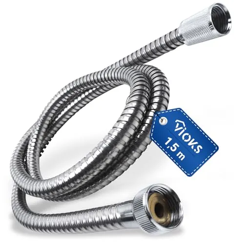 VIOKS Dusch Schlauch für Duschbrause 150 cm - Duschschlauch Flexibel Brauseschlauch Edelstahl Duschschlauch 1,50 m & Brause Schlauch Dusche Schlаuch für Duschkopf