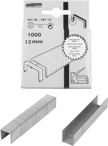 BRÜDER MANNESMANN Heftklammern 12 mm verzinkt 1.000 Stück