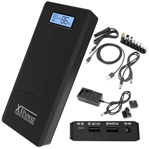 XTPower® PowerBank 20000mAh QC3-AO-PA – Hochleistungs-Powerbank mit Echtzeitanzeige