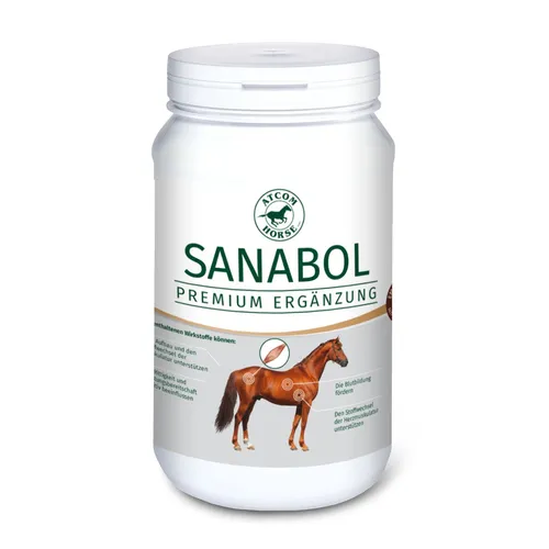 ATCOM SANABOL für Pferde 3 kg - Ergänzungsfuttermittel für Pferde mit essentiellen Aminosäuren und Vitaminen zur Unterstützung von Muskulatur und Leistungsfähigkeit. Ideal für Leistungspferde, auch für stoffwechselempfindliche geeignet.