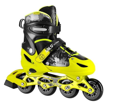 NILS EXTREME NA18137A ŁYŻWOROLKI ROCKO ŻÓŁTE (35-38)