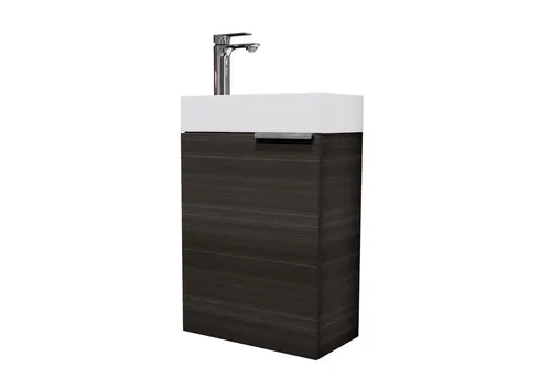 Waschbeckenunterschrank 40cm Anthrazit in schwarz von Planetmöbel