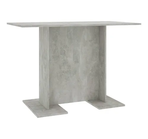 furnicato Esstisch 110x60x75 cm Betongrau aus Holzwerkstoff - Eleganter Esstisch in Betongrau für stilvolle Essbereiche. Robustes Design aus Holzwerkstoff sorgt für Stabilität. Pflegeleichte Oberfläche für mühelose Reinigung – ideal für gesellige Runden und Familienessen.