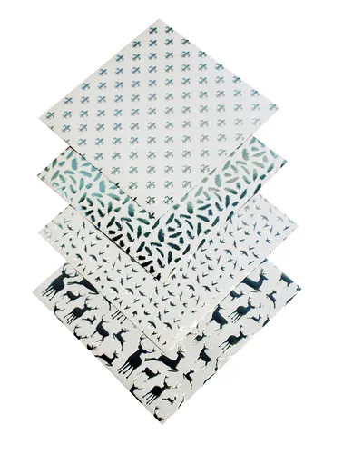 Faltpapier Silver XMas