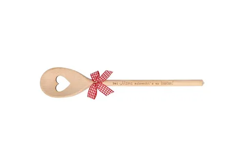 Spruchreif® Nudellöffel Kochlöffel Holz mit Gravur · Küchenhelfer · Geschenke für Mama/ Oma