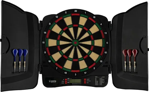 KOTO Elektronische Dartscheibe Soft Classic mit 6 Darts