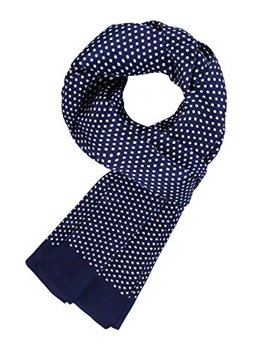WANYING Edler Seidenschal für Herren 100% Seide 11 Momme Herrenschal Schaltuch Doppelseite für Frühjahr Sommer Herbst Casual Business 155×26cm