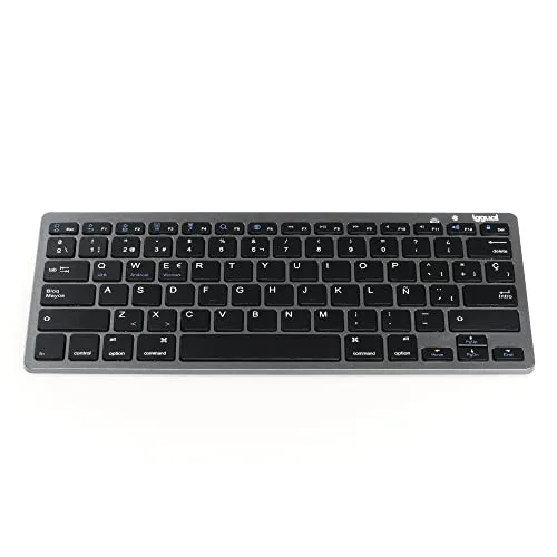 Drahtlose Tastatur iggual IGG31691 - Tastaturen: Kompakte QWERTY-Tastatur mit Bluetooth-Verbindung, ideal für Büro und unterwegs. Genießen Sie die Freiheit der kabellosen Nutzung und das elegante Design in Schwarz.