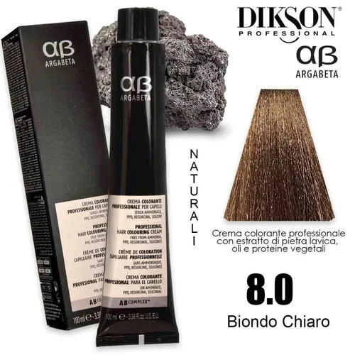 Haarfarbe 8.0 Dikson Argabeta Natürliches Hellblond 100ml