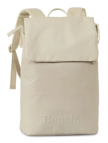 Bench. Loft Backpack Rucksack - Natur creme - Stylischer Daypack von Bench mit gepolstertem Laptopfach und cleverer Innenaufteilung. Ideal für Alltag und Uni, bietet ausreichend Stauraum und eine bequeme Passform.