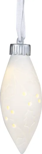 räder Design - LED Ilex Porzellan weiss D5cm H13cm inklusive Batterien