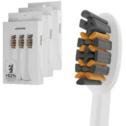 Zahnheld Pro X-Clean Aufsteckbürsten für Schallzahnbürste Gero – 3er, 6er oder 9er Set - Optimierte Bürstenköpfe für gründliche Zahnpflege – Effektive Entfernung von Verfärbungen, einfach wechselbar und umweltfreundlich verpackt.