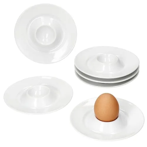 MamboCat Eierbecher 6er Set Tommy in weiß von MamboCat