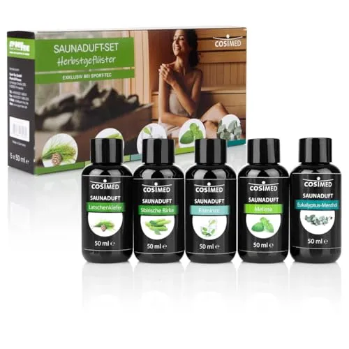 Sport-Tec Saunaduft-Set: 5 Flaschen à 50 ml, Made in Germany, Saunaaufguss