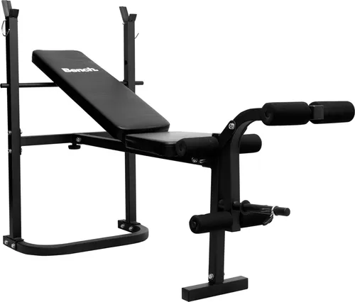 Bench Weight Premium Hantelbank BS1102 - Multifunktionale Trainingsbank - Hantelbänke, stabiler Vierkant-Stahlrohr-Rahmen, belastbar bis 100 kg, ideal für effektives Training zu Hause mit 4-fach verstellbarer Rückenlehne.