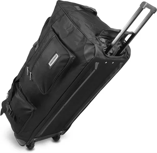 normani Reisetasche Jumbus 80 mit Trolley und 2 Rädern - Geräumige Reisetasche mit 80 Litern Volumen, robustem 600D Nylon und versenkbarem Trolleygriff. Ideal für den komfortablen Transport dank 2 großer Rollen und stabilen Tragegriffen.