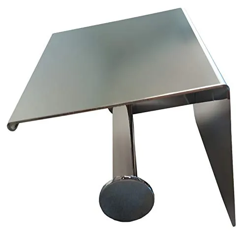 BERNSTEIN Toilettenpapierhalter selbstklebend TH1410 mit Ablage - Farbe wählbar, Farbe:Chrom