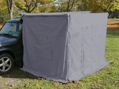 Prime Tech Seitenwände für Markise, mittel, grau