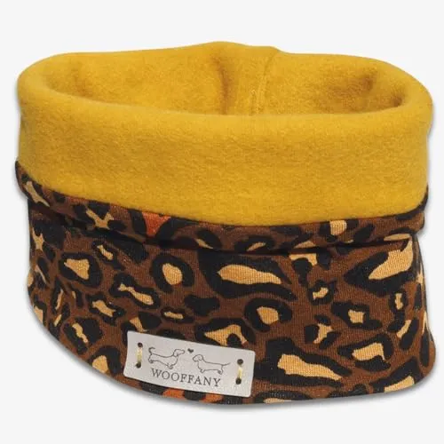 Loop-Schal WOOFFANY - Design Mette - Baumwollfleece - waschbar bei 30° - für kleine Hunde bis mittelgroße Hunderassen - Handgefertigt in Deutschland