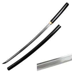 Katana Shirasaya Tubame inklusive Saya - Hochwertiges Katana aus handgeschmiedetem 1045er Kohlenstoffstahl mit scharfer Maru-Klinge. Ideal für Sammler und Kampfsportler. Inklusive lackierter Holz Saya für sicheren Transport.