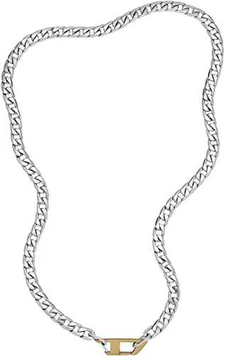 Diesel Halskette für Männer - Edelstahl, DX1343040 - Ketten für Herren, robust und stilvoll aus hochwertigem Edelstahl für einen maskulinen Look.