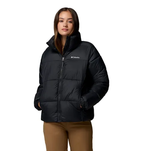 Columbia Puffect II Full Zip Jacket black (010) S - Funktionsjacke für Damen mit wasserabweisendem Nylon-Material und Thermarator-Isolierung, ideal für kalte und nasse Tage.