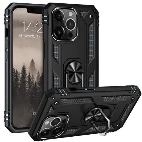 Handy Hülle für Apple iPhone 13 Pro Handyhülle Schutz Cover Case Schwarz