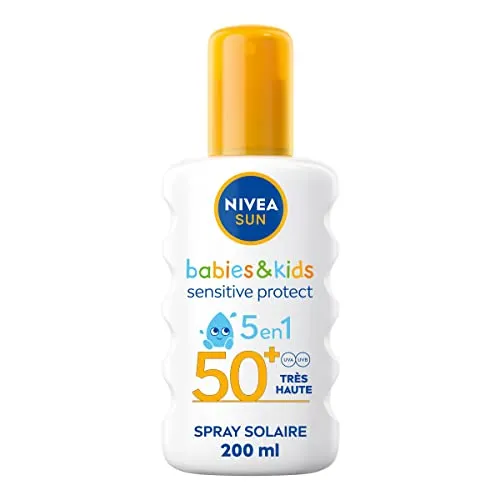 NIVEA Sun Schutzspray Kids Sensitive Protect/Play FPS 50+, 200 ml