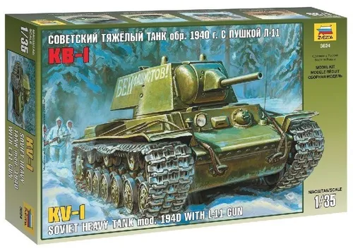 1:35 ZVEZDA Kv1 Mod.1940 Soviet Heavy Tank Kit ZS3624 Modellbau