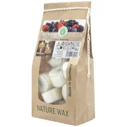 Duftteelichter Plum & Berries, WENZEL, 24/38 mm, Brenndauer ca. 7h, Beutel mit 18 Stück