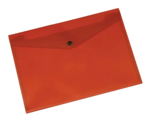 Dokumentenmappe A4 Aktenmappe Postmappe transluzent-rot Inhalt max. 50 Blatt